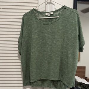 Francesca's Collections Green Short Sleeve Top